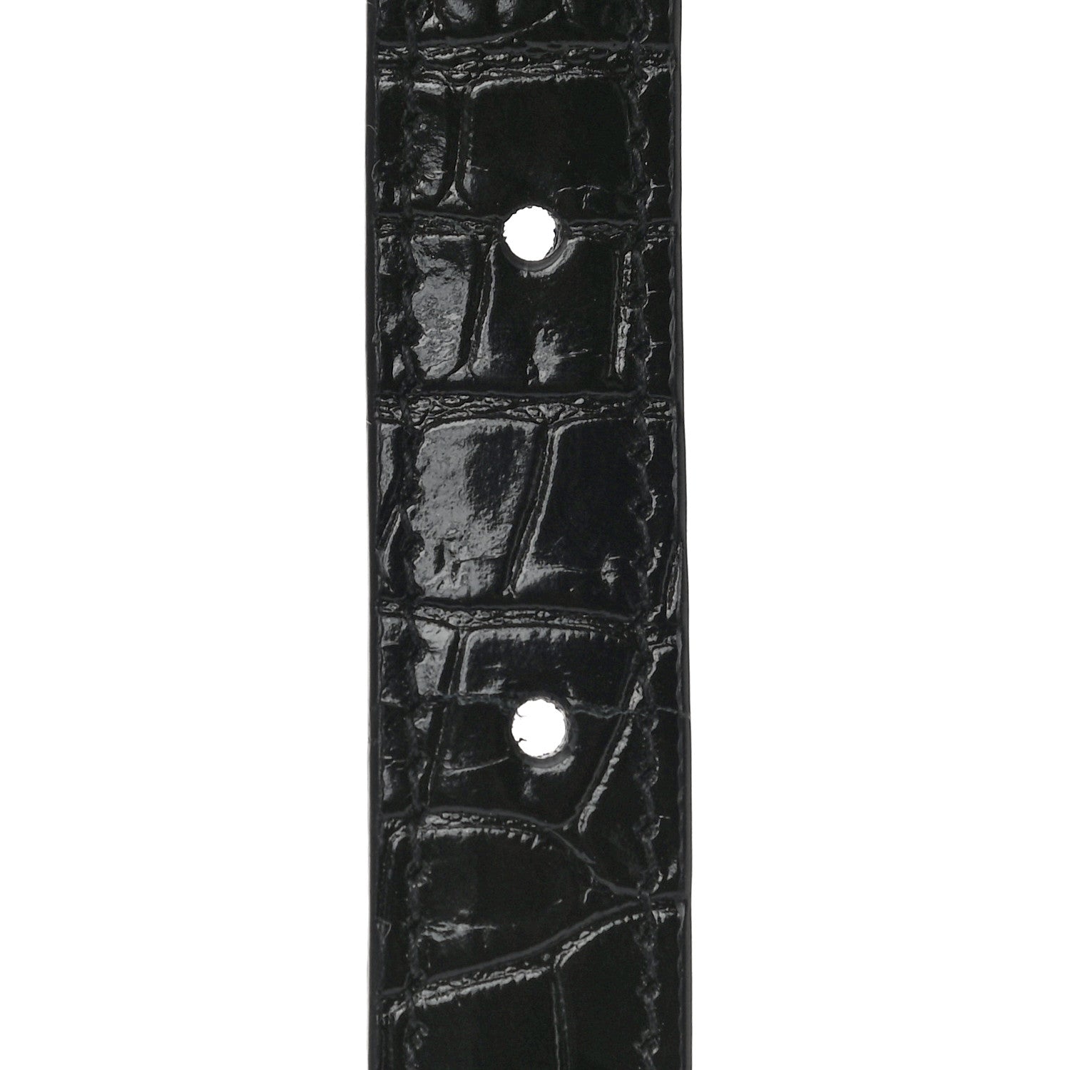 Saint Laurent Calfskin Crocodile Embossed Monogram Kate Belt Bag Black 17 of 20