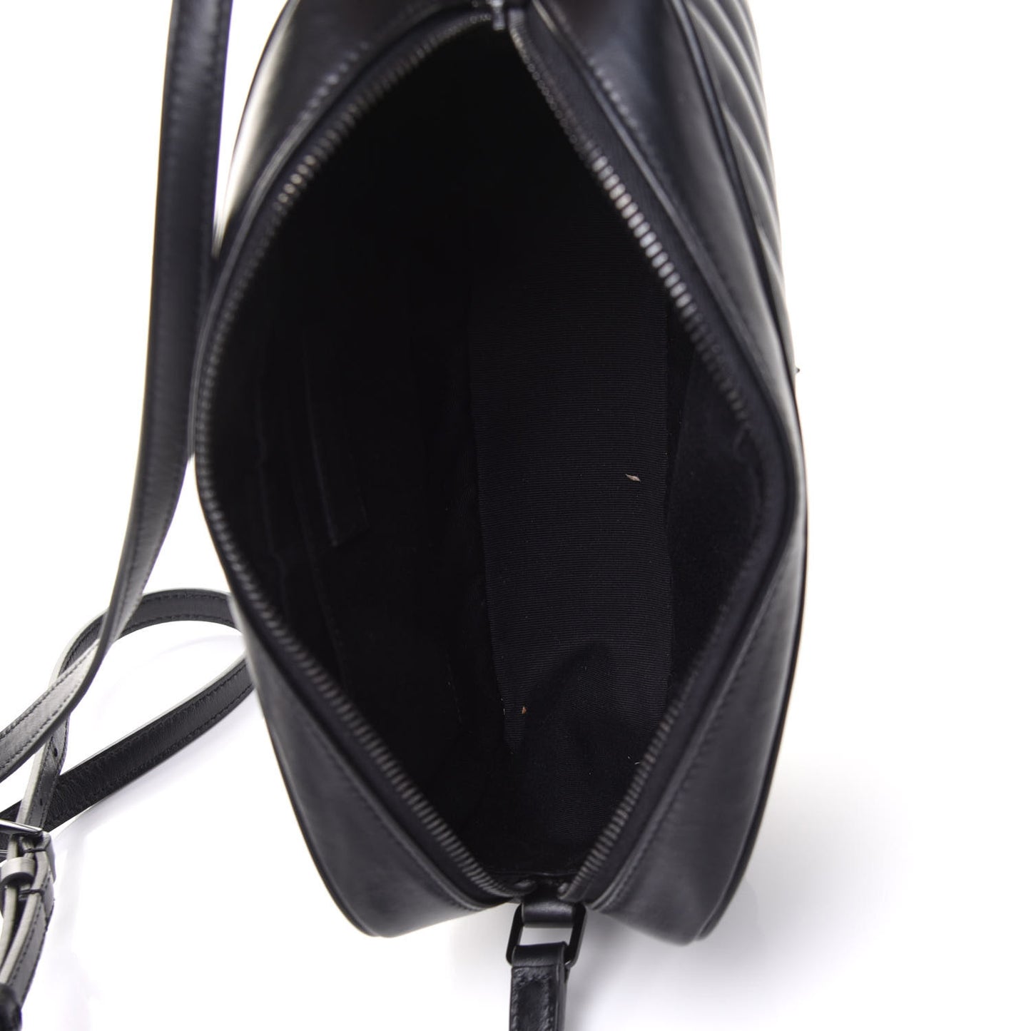 Calfskin Matelasse Monogram Lou Camera Bag Black