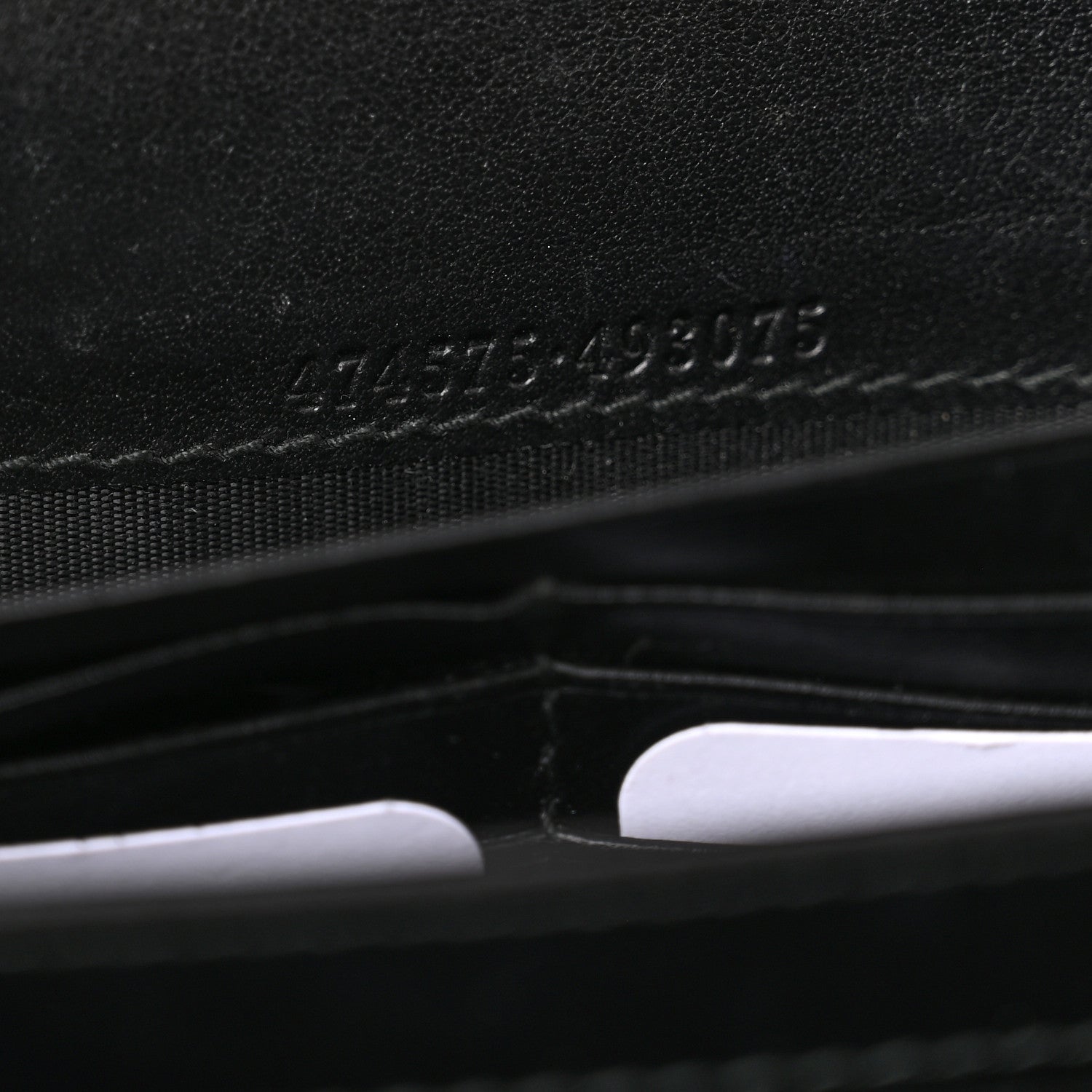 Gucci Calfskin Matelasse GG Marmont Chain Wallet Black 6 of 10