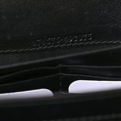 Gucci Calfskin Matelasse GG Marmont Chain Wallet Black 6 of 10