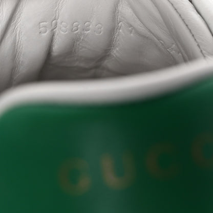 Gucci Nappa G Rhombus Mens Ace Sneakers 11 Great White Green 10 of 11