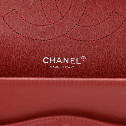 Chanel Caviar Quilted Jumbo Double Flap Dark Red 6 of 11