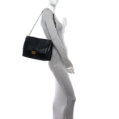 Fendi Agnello Old Shine Large Kan U Shoulder Bag Black 1 of 9