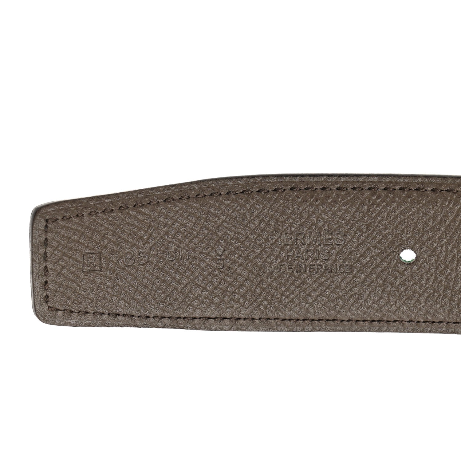 Hermes Epsom Swift 32mm Belt Strap 85 Bambou Etain 6 of 9