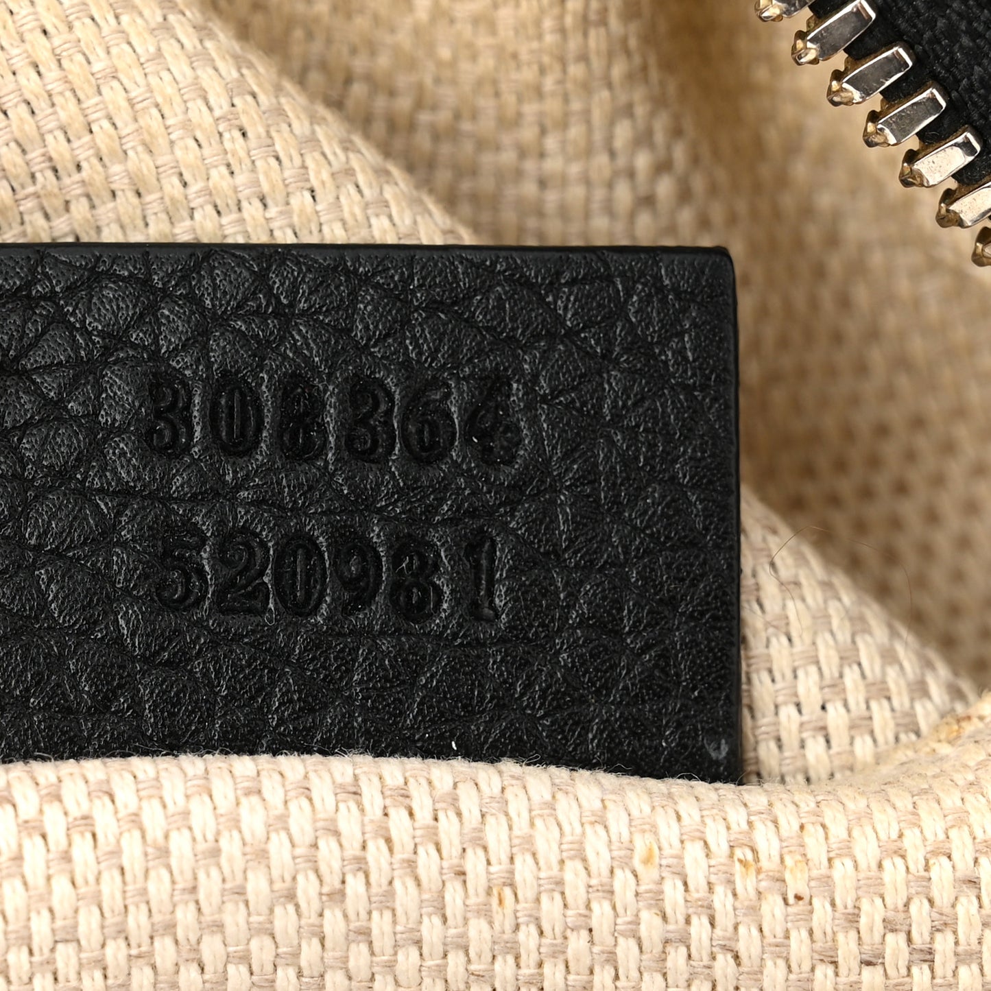 Pebbled Calfskin Small Soho Disco Bag Black