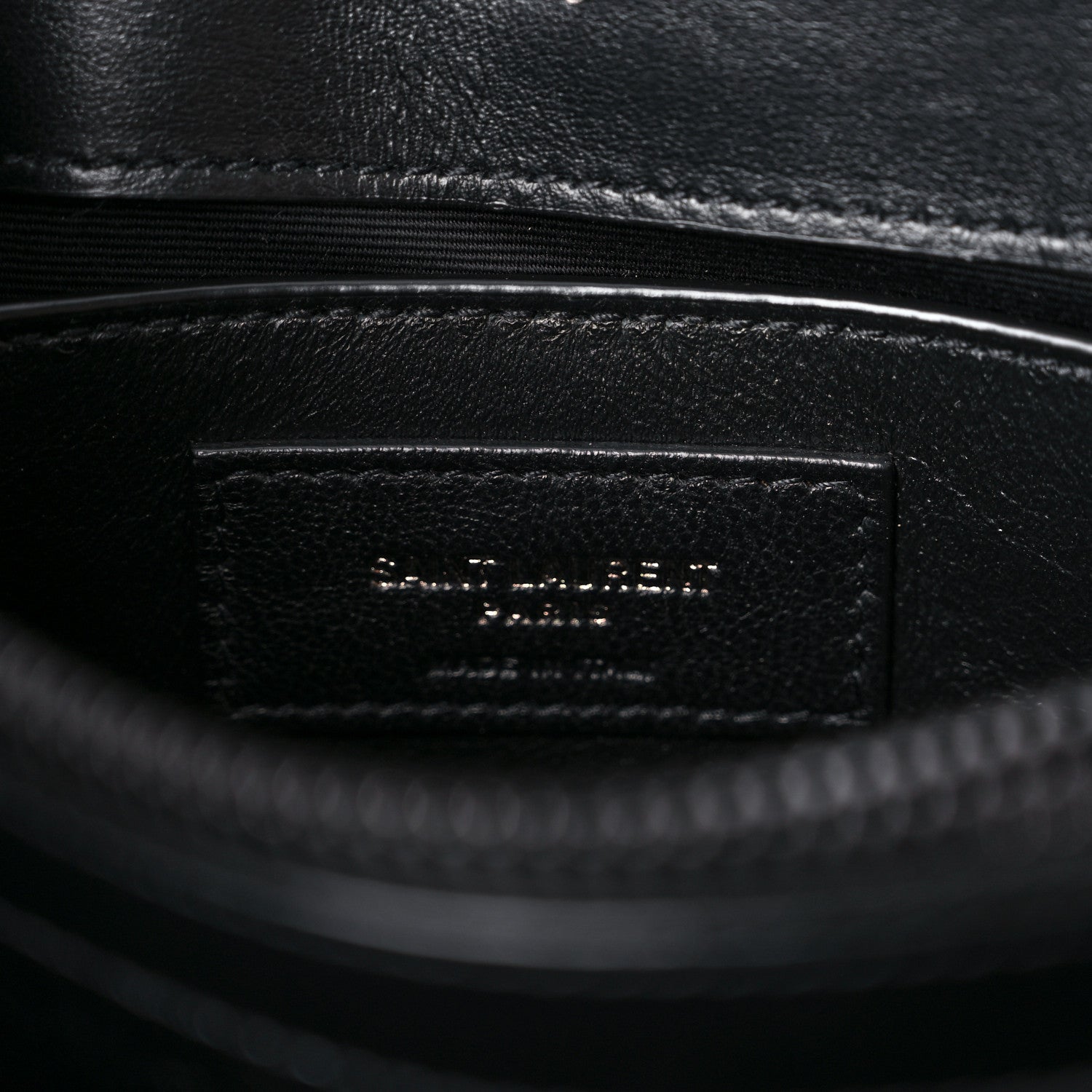 Saint Laurent Calfskin Y Quilted Monogram Small Loulou Chain Satchel Black 7 of 9