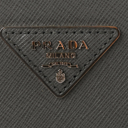 Prada Saffiano Lux Medium Galleria Double Zip Tote Grey 14 of 18