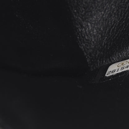 Chanel Calfskin Crocodile Embossed Graffiti 2.55 Mini Cocodile Reissue Flap Black Pink 7 of 12
