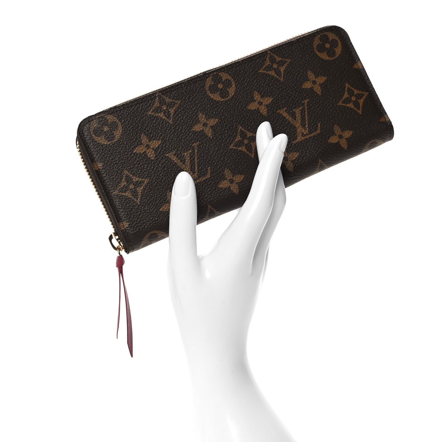 Louis Vuitton Monogram Clemence Wallet Fuchsia 2 of 6