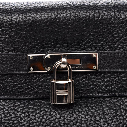 Hermes Fjord Kelly Retourne 35 Black 19 of 19