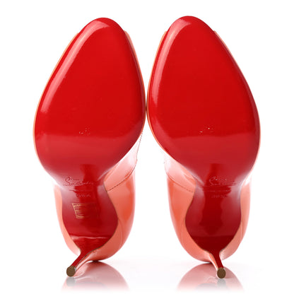Christian Louboutin Patent 120 Peep Toe Pumps 38.5 Flamingo 5 of 7