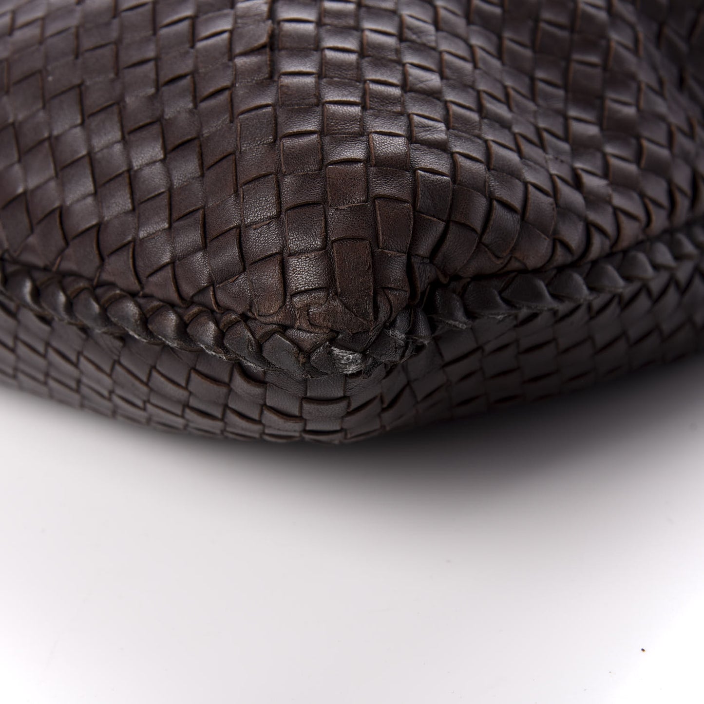 Nappa Intrecciato Large Veneta Hobo Ebano