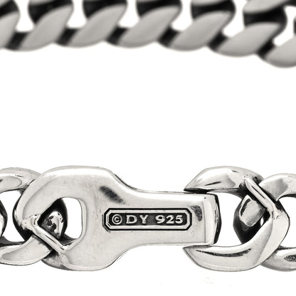David Yurman Sterling Silver 8mm Buckle Curb Chain Bracelet 3 of 3