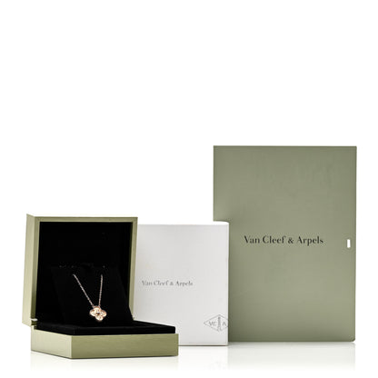 Van Cleef & Arpels 18K Rose Gold Vintage Alhambra Pendant Necklace 6 of 6