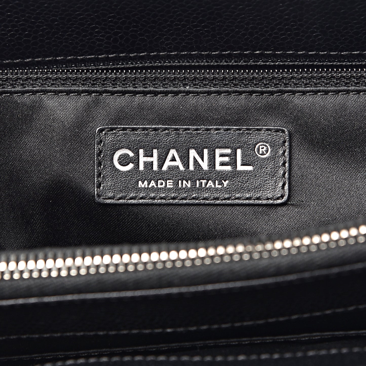 Caviar Quilted Grand Shopping Tote GST Black