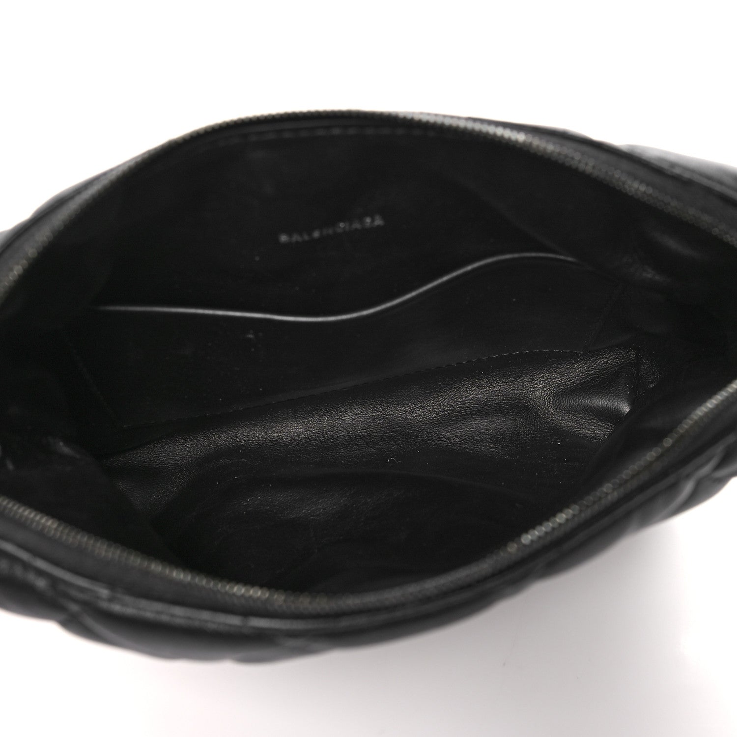 Balenciaga Nappa Calfskin Quilted Touch B Camera Shoulder Bag Black 5 of 11