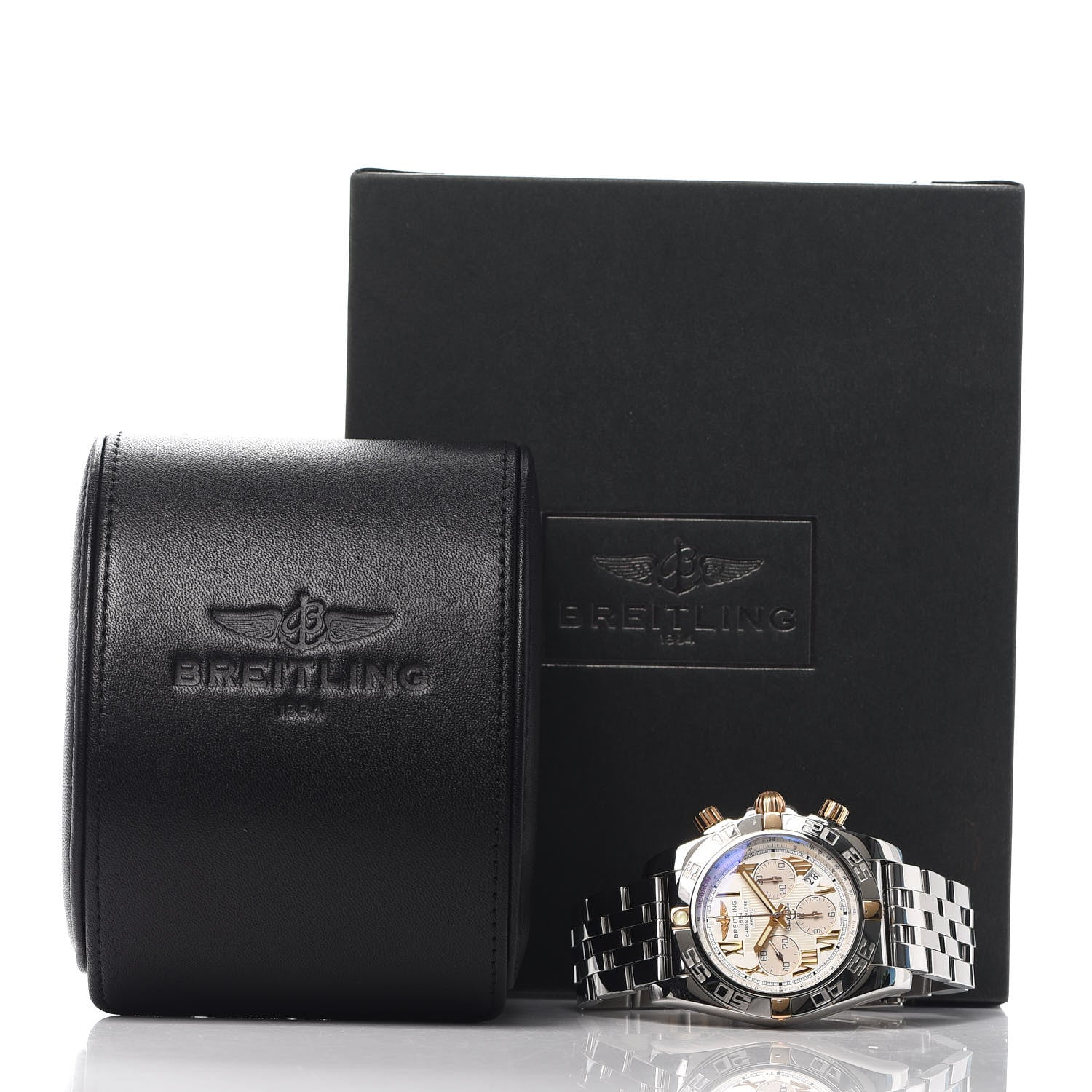 Breitling Stainless Steel 18K Rose Gold 44mm Chronomat Automatic Watch IB0110 6 of 6