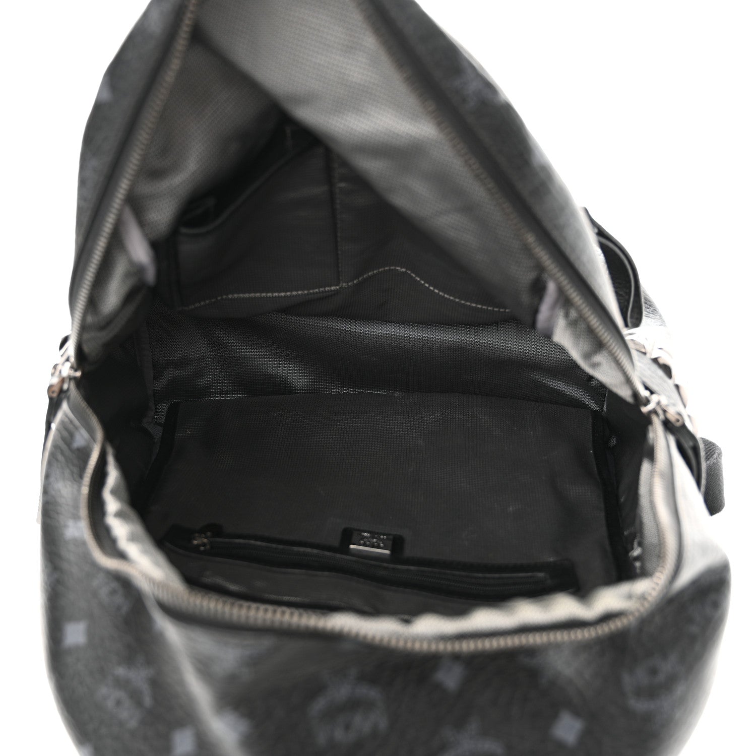 MCM Visetos Large Side Studs Stark Backpack Black 5 of 10
