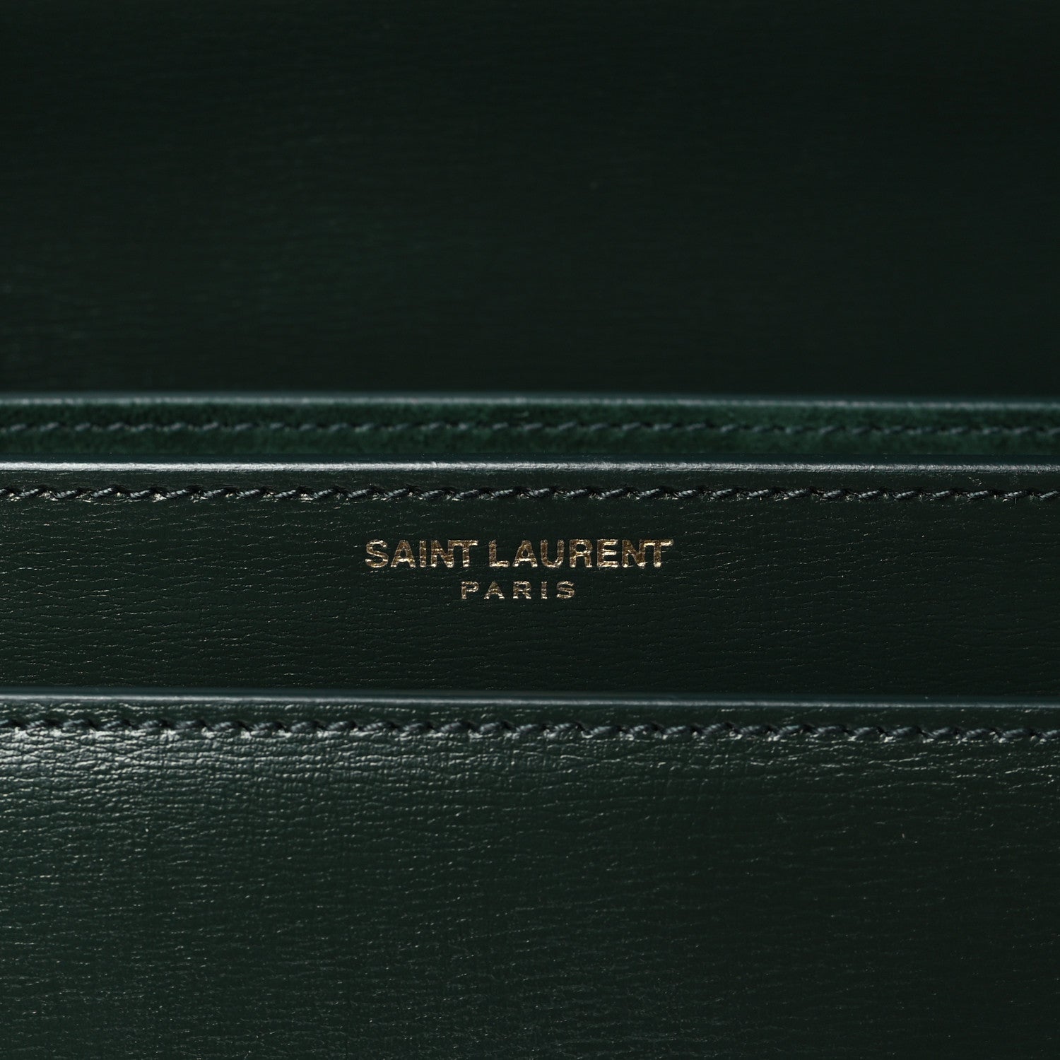 Saint Laurent Calfskin Medium Monogram Sunset New Vert Fonce 6 of 11