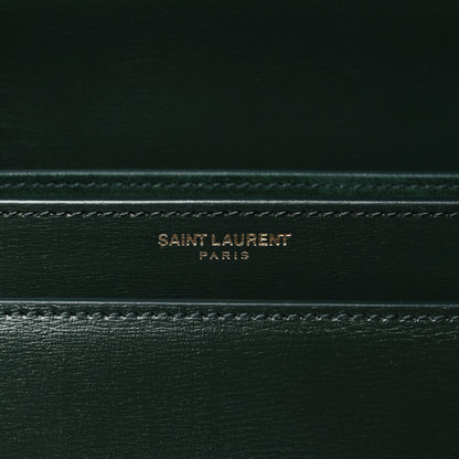 Saint Laurent Calfskin Medium Monogram Sunset New Vert Fonce 6 of 11