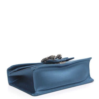 Gucci Satin Silk Crystal Small Dionysus Shoulder Bag Turchese Black Diamond 4 of 14