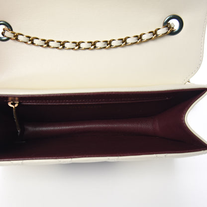 Chanel Sheepskin Quilted Mini Beauty Lock Flap White 5 of 11