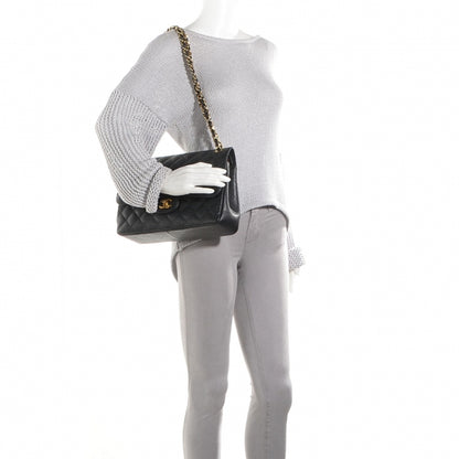 Chanel Caviar Quilted Jumbo Double Flap Black 2 of 10