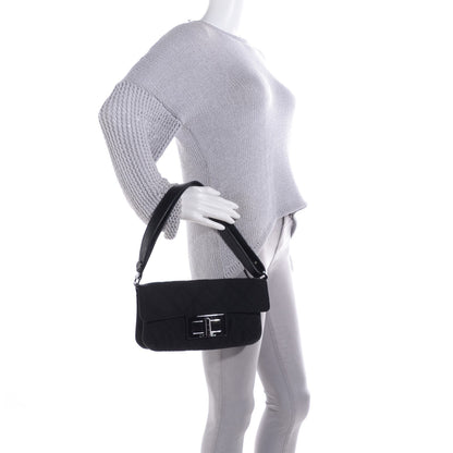 Chanel Nylon Quilted Mademoiselle Messenger Flap Bag Black 2 of 8