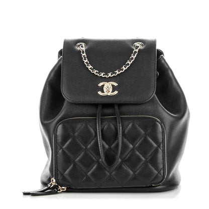 Chanel Caviar Quilted Business Affinity Backpack Black 1 of 6