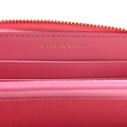 Chanel Caviar Quilted Medium Zip Around Wallet Pink 7 of 8