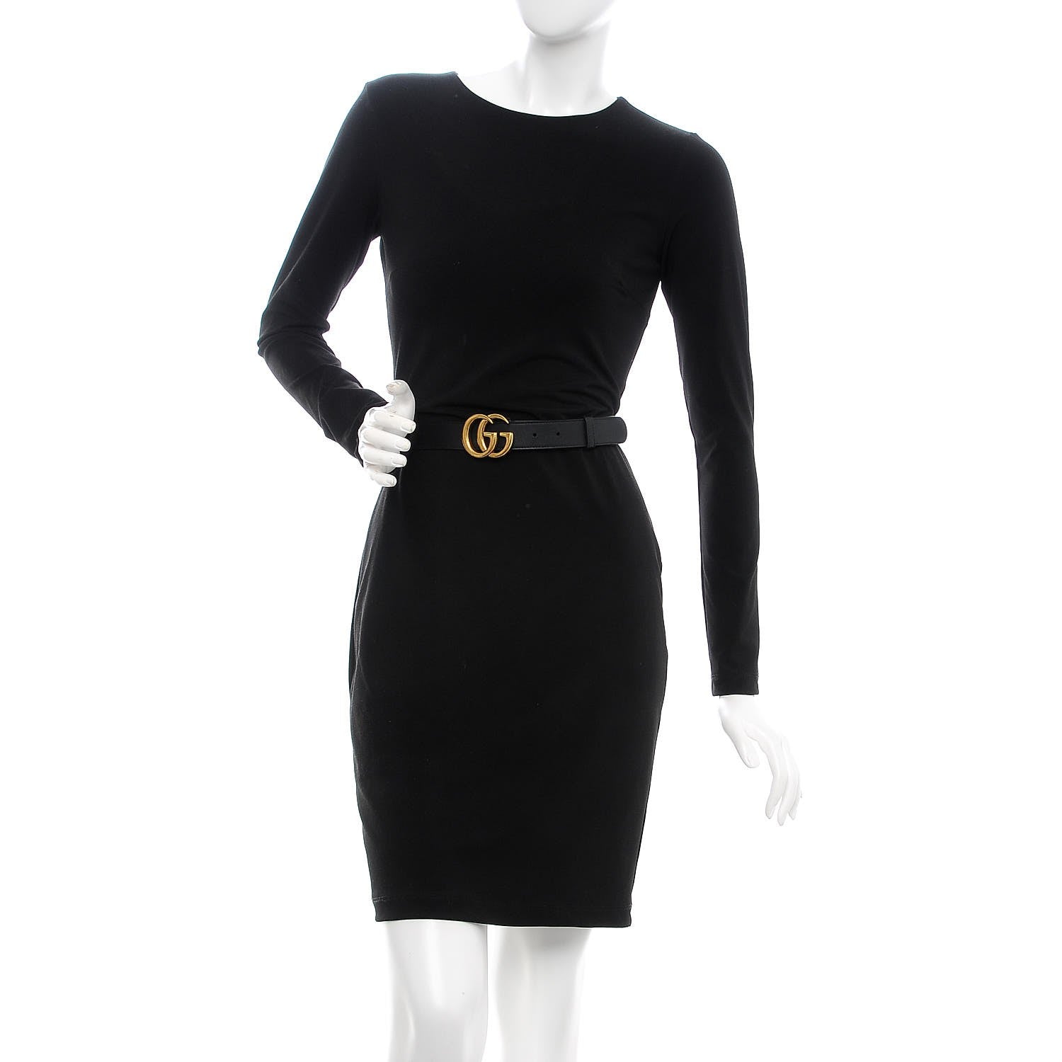 Gucci Calfskin Double G 30mm Belt 85 34 Black 2 of 5