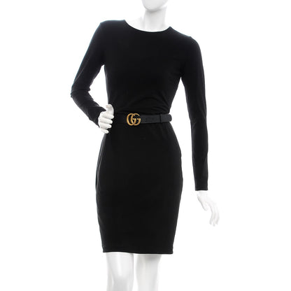 Gucci Calfskin Double G 30mm Belt 85 34 Black 2 of 5