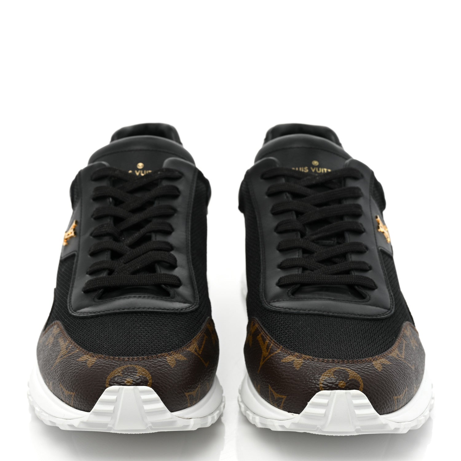 Louis Vuitton Monogram Mens Run Away Sneakers 10 Black 2 of 10