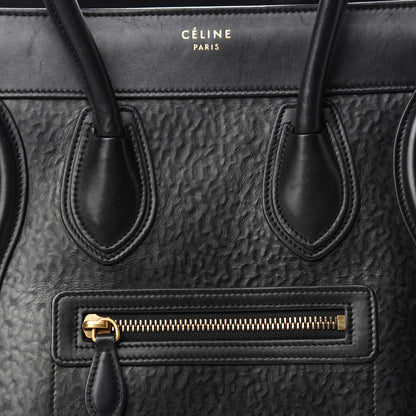 Celine Astrakhan Micro Luggage Black 10 of 10