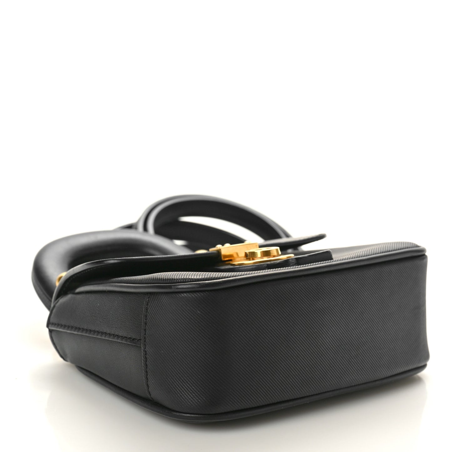 Trench Calfskin Mini DK88 Top Handle Bag Black