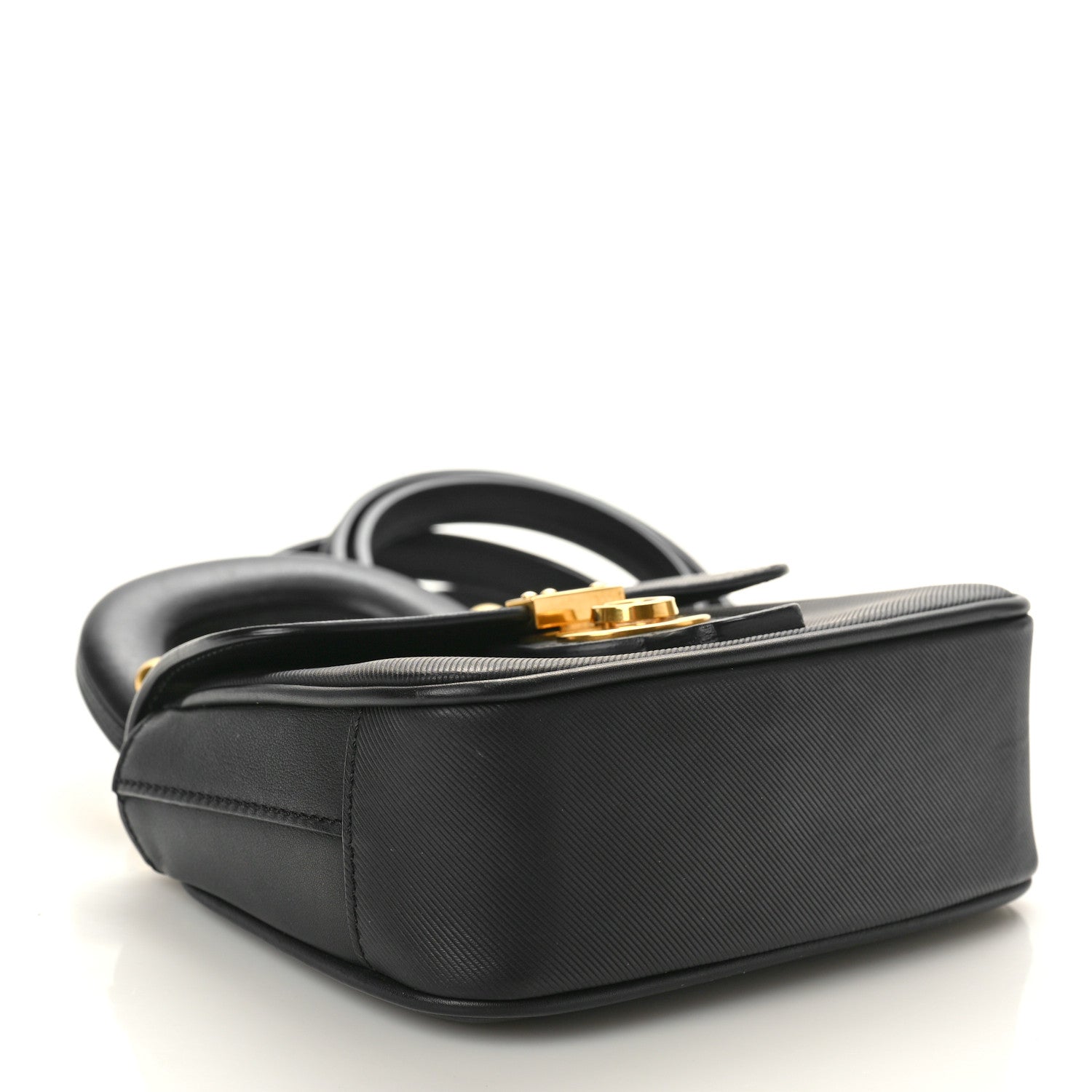 Burberry Trench Calfskin Mini DK88 Top Handle Bag Black 4 of 9
