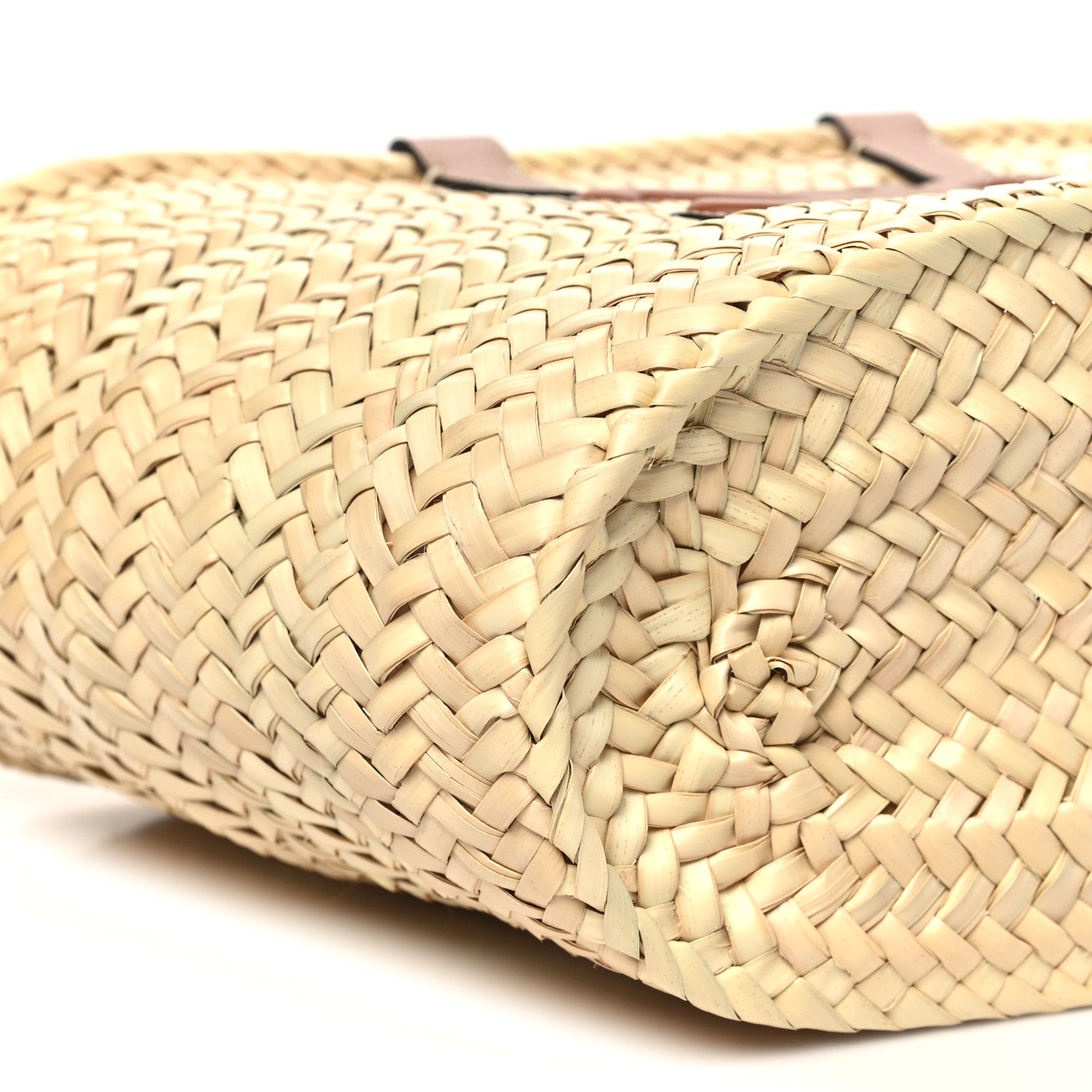 Celine Raffia Calfskin Triomphe Teen Panier Tan 8 of 9