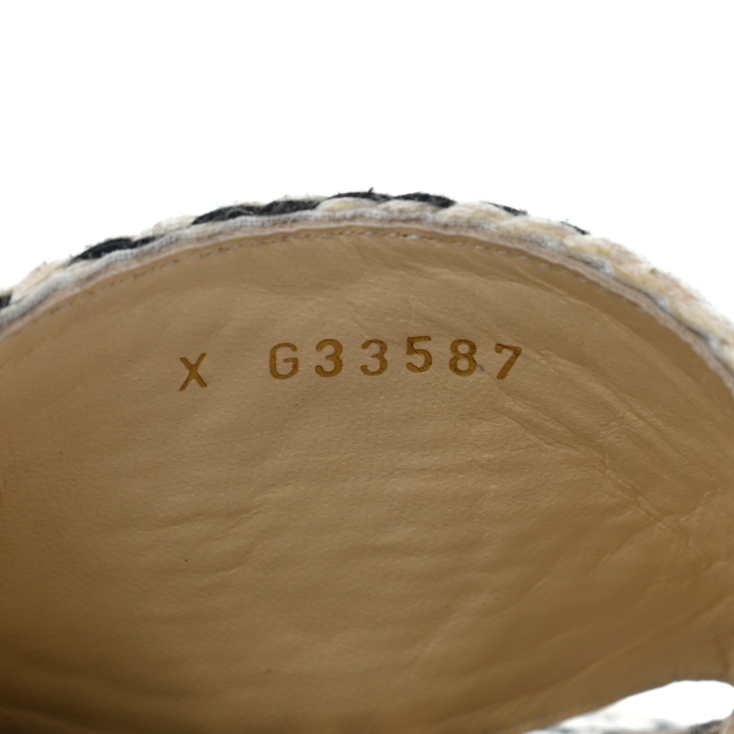 Chanel Cord CC Mules 39 Beige Black 9 of 9