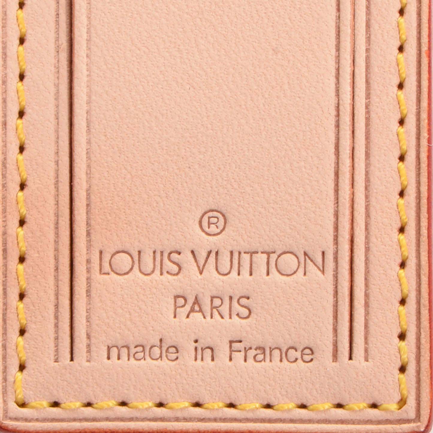 Vachetta Leather Luggage Tag
