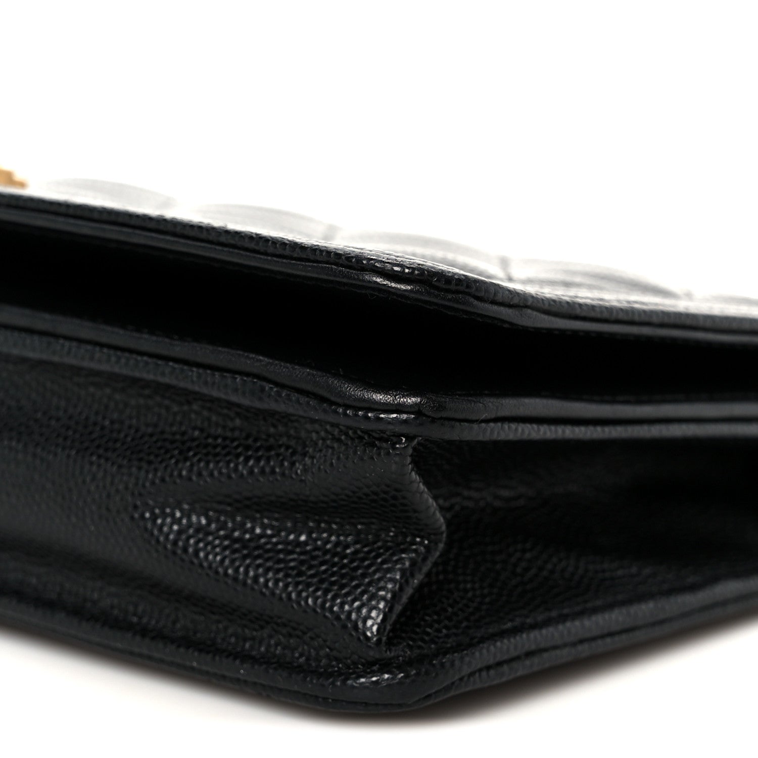 Chanel Caviar Quilted Boy Wallet On Chain WOC Black 11 of 12