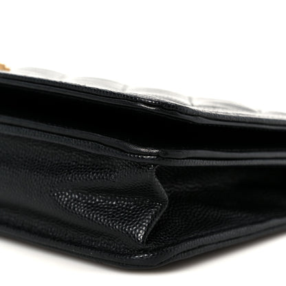 Chanel Caviar Quilted Boy Wallet On Chain WOC Black 11 of 12