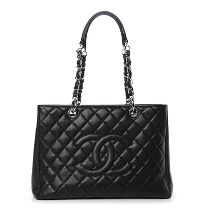 Chanel Caviar Quilted Grand Shopping Tote GST Black 1 of 12