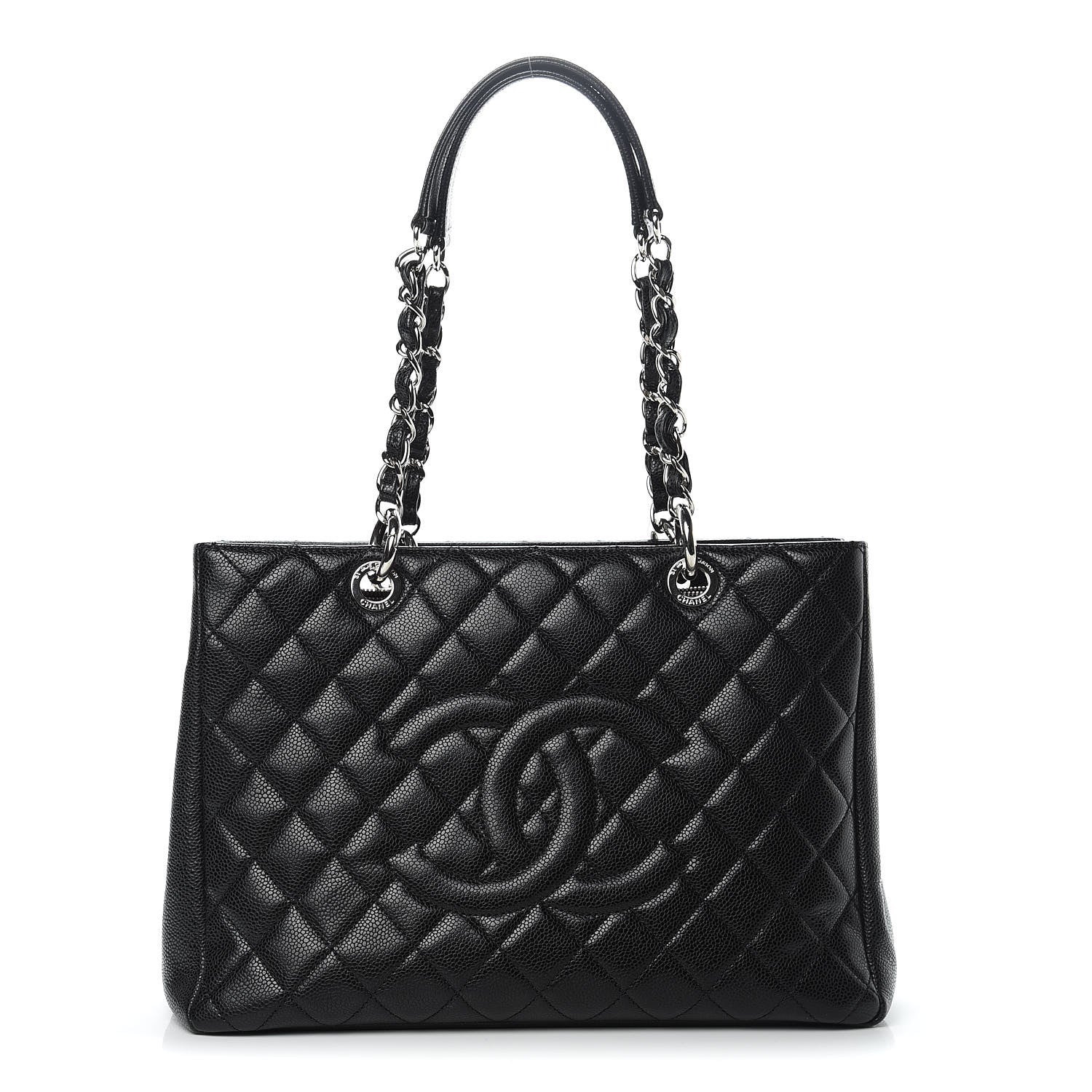 Chanel Caviar Quilted Grand Shopping Tote GST Black 1 of 12