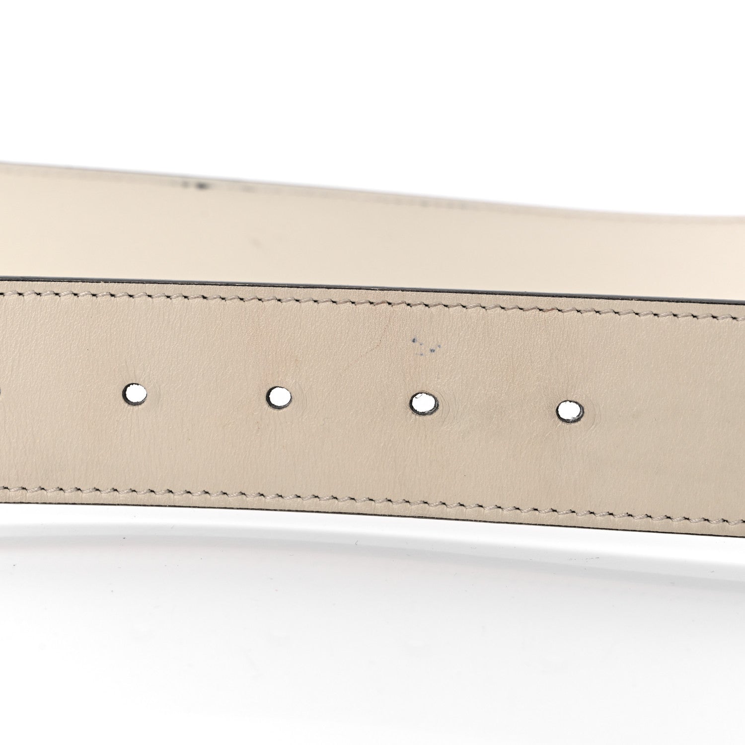 Gucci Calfskin Double G 40mm Belt 95 38 Mystic White 9 of 9