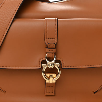 Salvatore Ferragamo Calfskin Fiona Hobo Brown 7 of 15