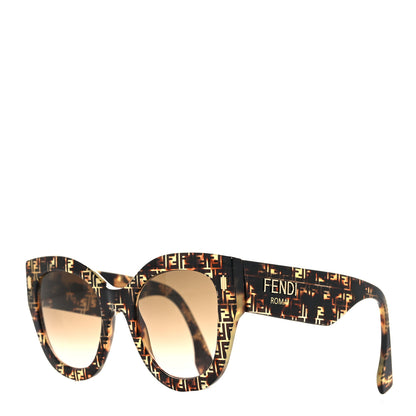 Fendi Acetate Fendi Roma Cat Eye Sunglasses FF 0435/S Havana 1 of 8