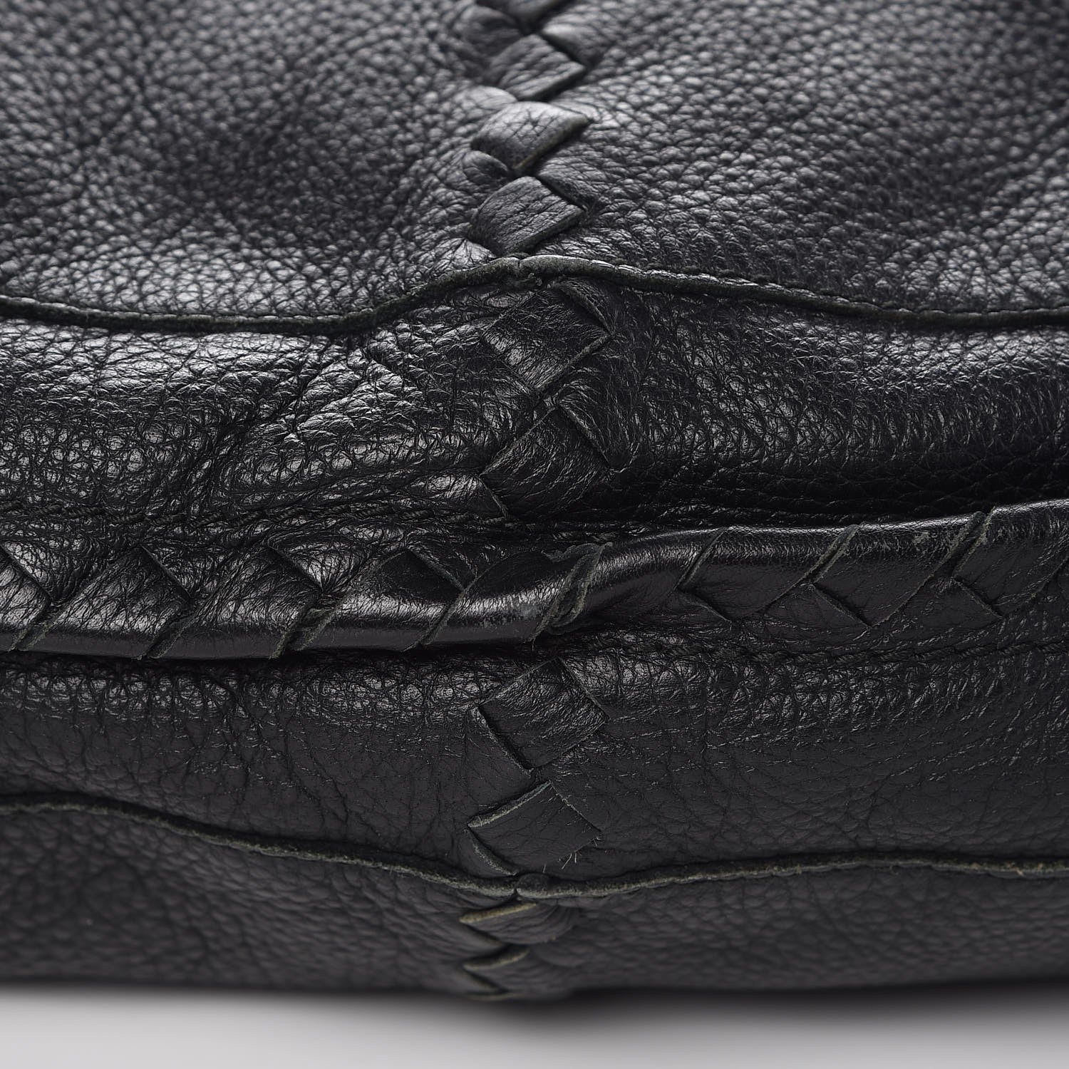 Bottega Veneta Waxed Cervo Deerskin Large Loop Hobo Black 9 of 9