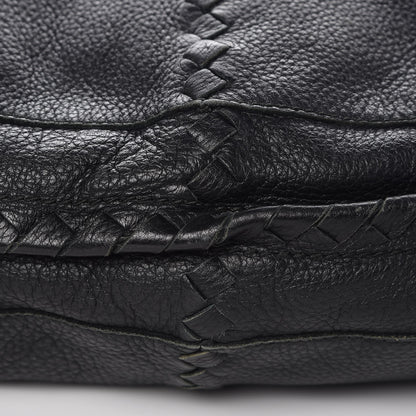 Bottega Veneta Waxed Cervo Deerskin Large Loop Hobo Black 9 of 9
