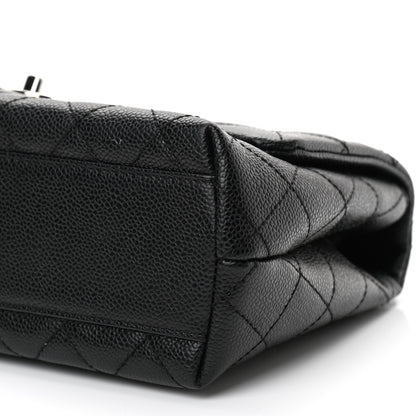 Chanel Caviar Quilted Medium Kelly Flap Bag Black 10 of 12