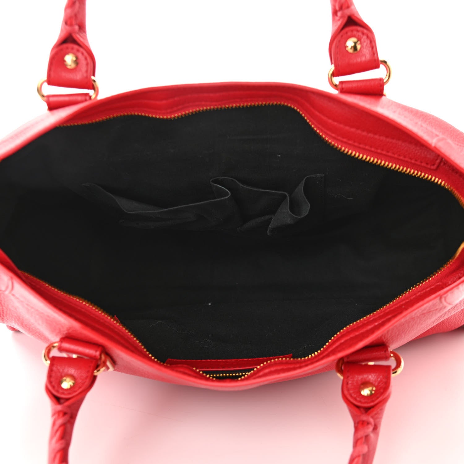 Balenciaga Chevre Gold Metallic Edge Hardware City Rouge Grenade 5 of 10